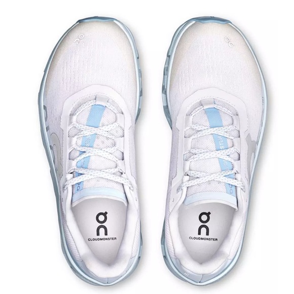 White and Blue CloudTec Sneakers - Picture 3 of 7